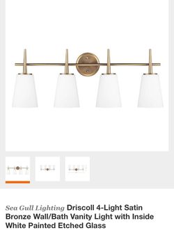 4 LIGHT BATHROOM VANITY FIXTURES