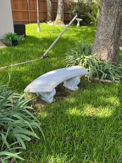 Decorative Concrete Garden Bench – Heavy Duty – $90