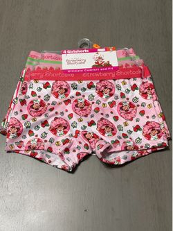 Strawberry Shortcake 4-Pack Girlshorts Size 6 NWT
