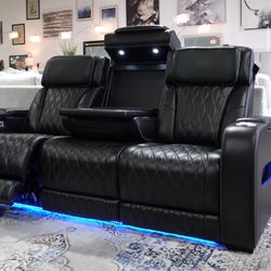 Leather Massager Reclining Sofa Sets !!!!!Same Day Delivery 