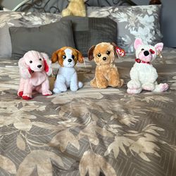 Four Beanie Babies
