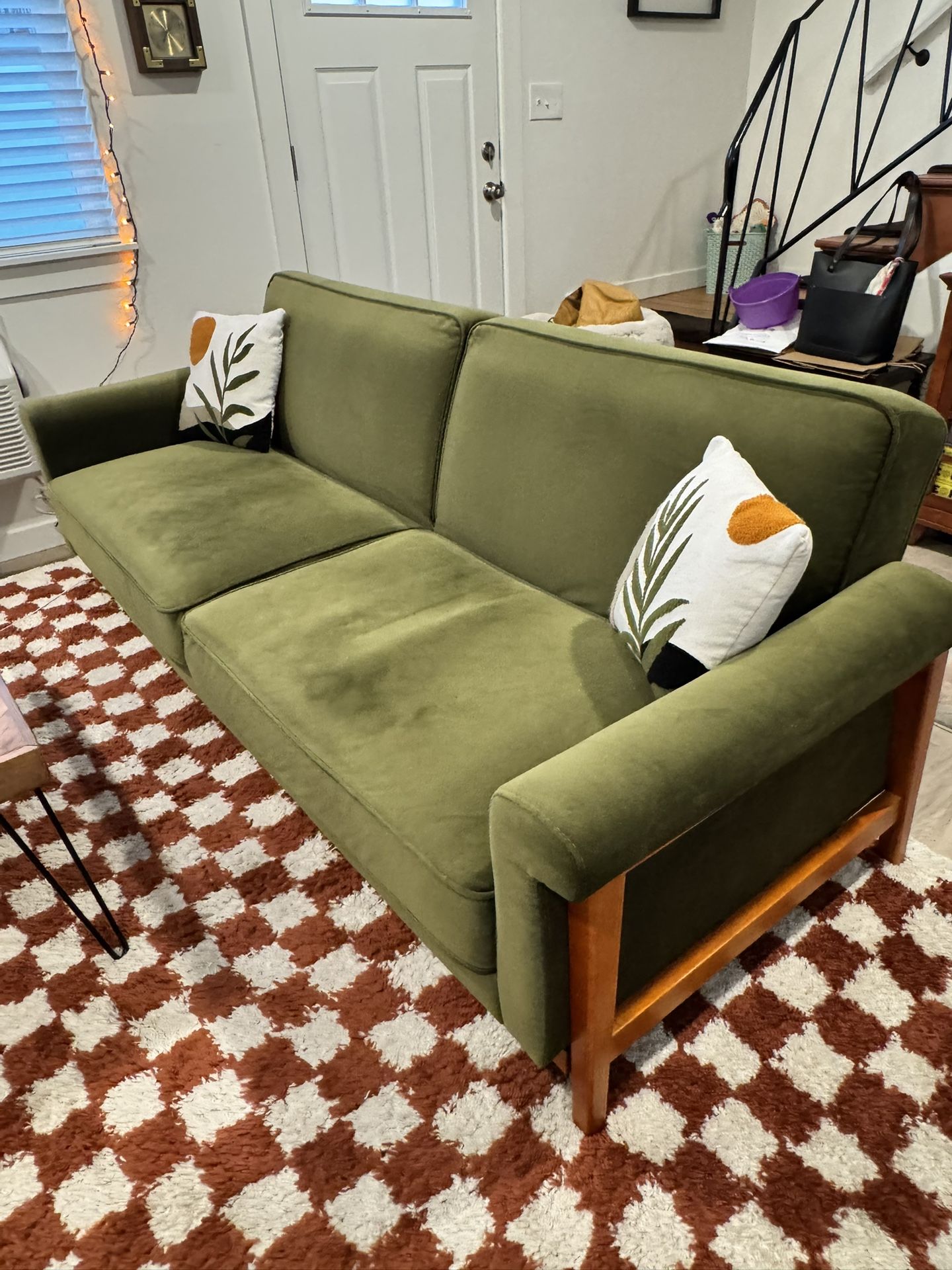 Green Velvet Sleeper Sofa