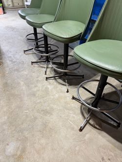 Four Vintage bar stools