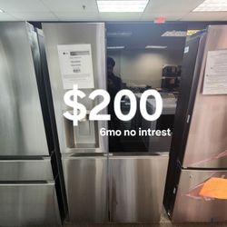 27 Cu. Ft. Side By Side Refrigerator W/insta View And Craft Ice Maker 