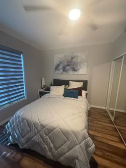 Queen bed and mattress