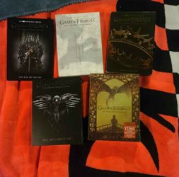 Seasons 1-5 game of thrones dvds new