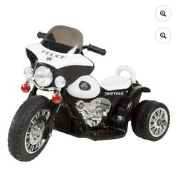 Lil' Rider 3 Wheel Mini Motorcycle Ride On Toy For Kids, Black/White(80-YJ876B)