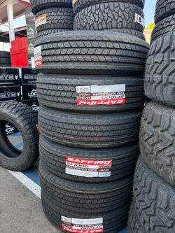 ‼️🚨vendo set de 6 llantas Lt 225 70 19.5 zafiro tires
