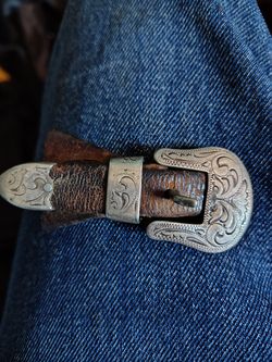 Unknown western belt silver buckle