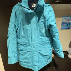 Lands End Women’s Raincoat 