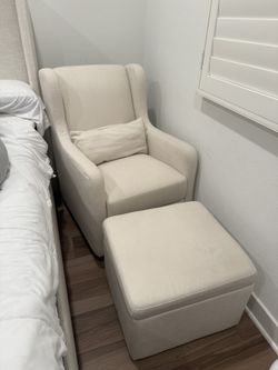 Carter's by daVinci Adrian 360° Swivel Glider Chair w/ Storage Ottoman, Glider, Nursery