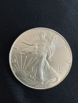 2025 American Silver Eagle $1 1 oz .999 Silver BU Uncertified - Exact Coin