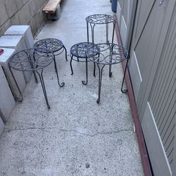 Wrought iron decorative plant stands