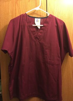 Small Scrub Top Burgundy