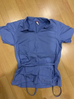 Womens Blue Hospital Scrubs (M)