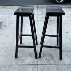 30” Bar Stools.  Dark Brown