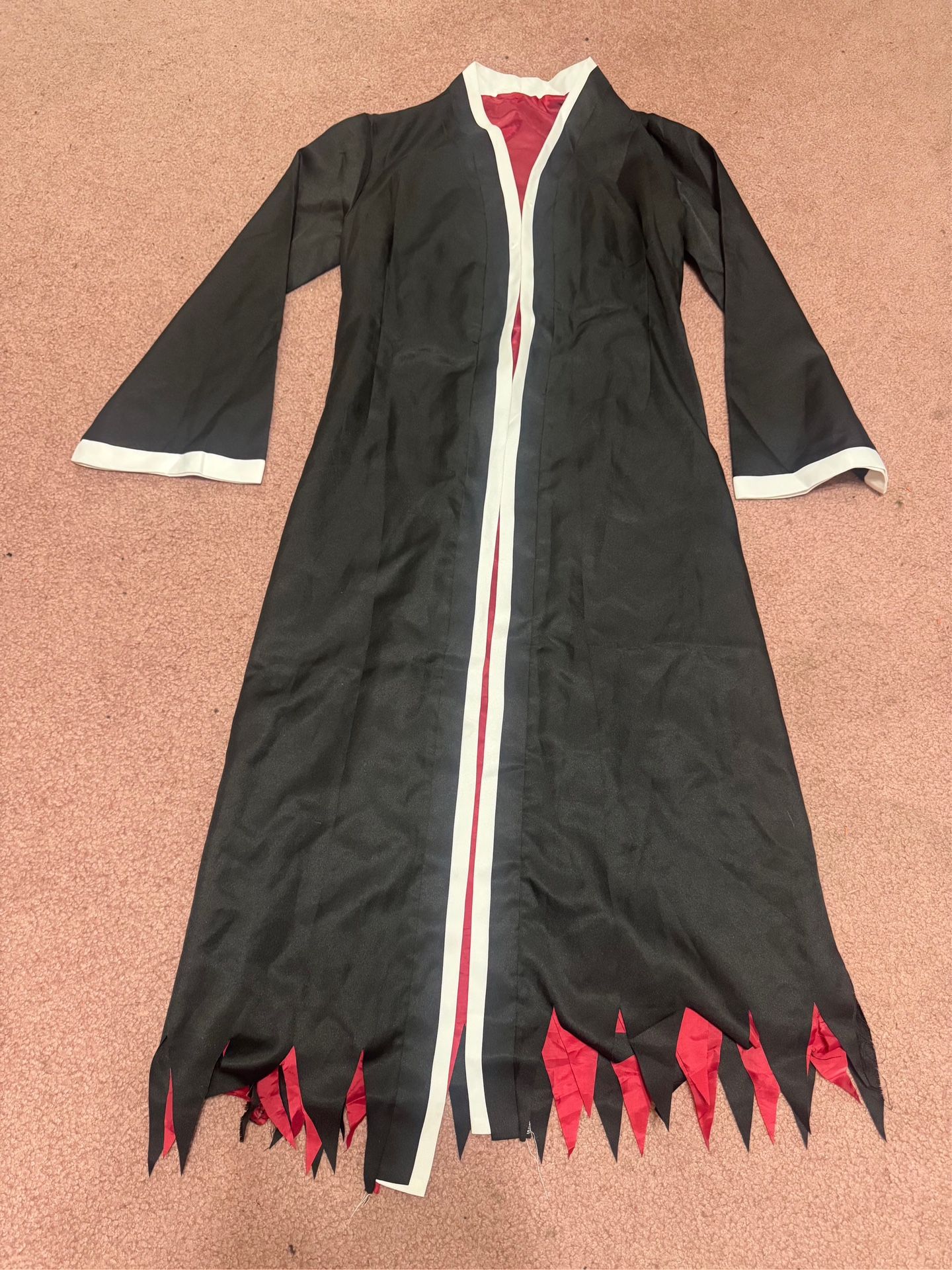 New small black jacket coat cape cosplay renaissance long Midevil outfit