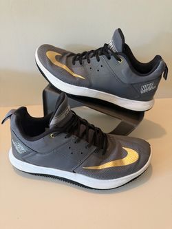 Nike https://offerup.com/redirect/?o=Rmx5LkJ5 Low II "Grey Gold" basketball shoes pre owned