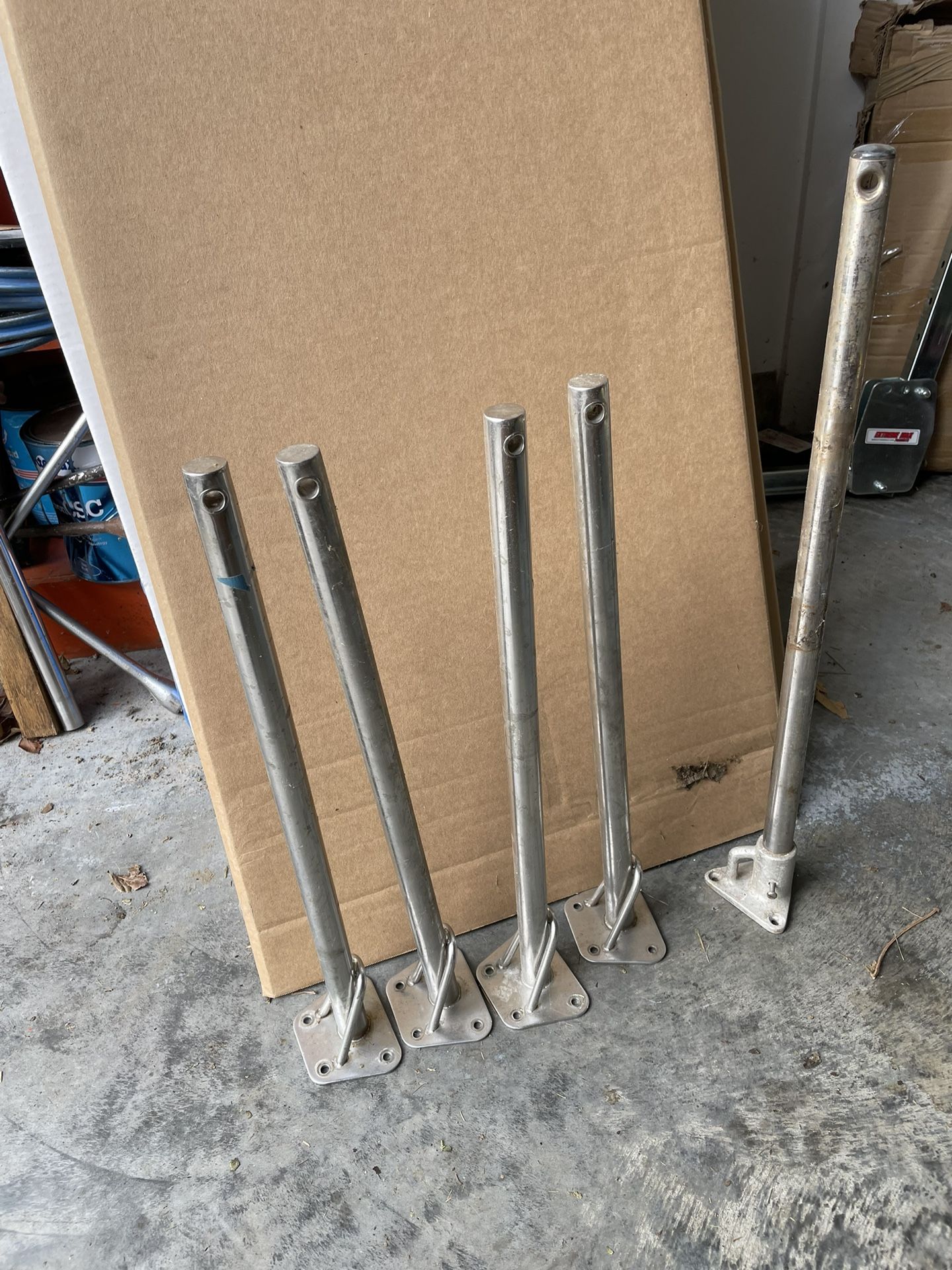 Staunchion, (4) 20 3/4 inches Stainless