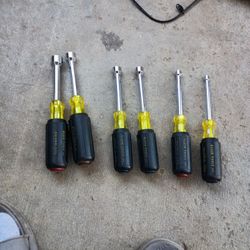 6 Klein Nut Drivers