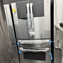 GE Profile Stainless Steel 4 Door Refrigerator 29 Cubic Feet Open Box