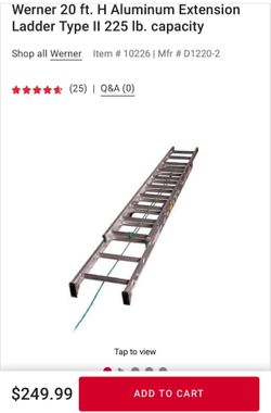 20ft Werner ladder