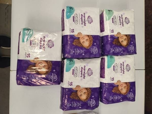 I Have 8 New Packs of Diapers - Sizes 5 & 6 - Cheap!