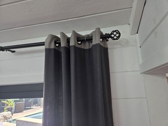 Custom gray Linen Curtain Panels