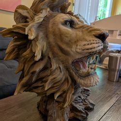 Large Lion Head Statue/Bust