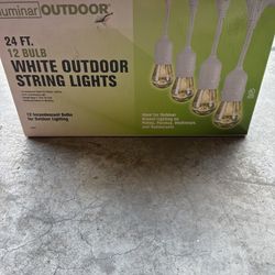 White Outdoor String Lights