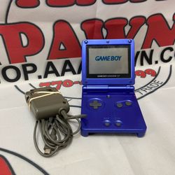 Nintendo Advance SP Handheld Gaming Console- Blue W/ Charger 11058452