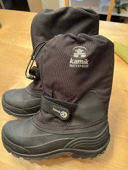 Youth Kamik Waterproof Boots, Size 5