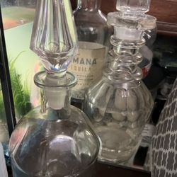 Antique, Victorian Era, 3 ring Decanter, Spire Stopper 1(contact info removed)