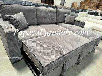 NEW IKEA Style Sectional Sofa and STORAGE Reversible Left Right CHAISE Set couch Pull out Sleeper bed Pullout Adjustable BIG Discount Clearance SALE