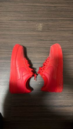 Nike red Air Force’s