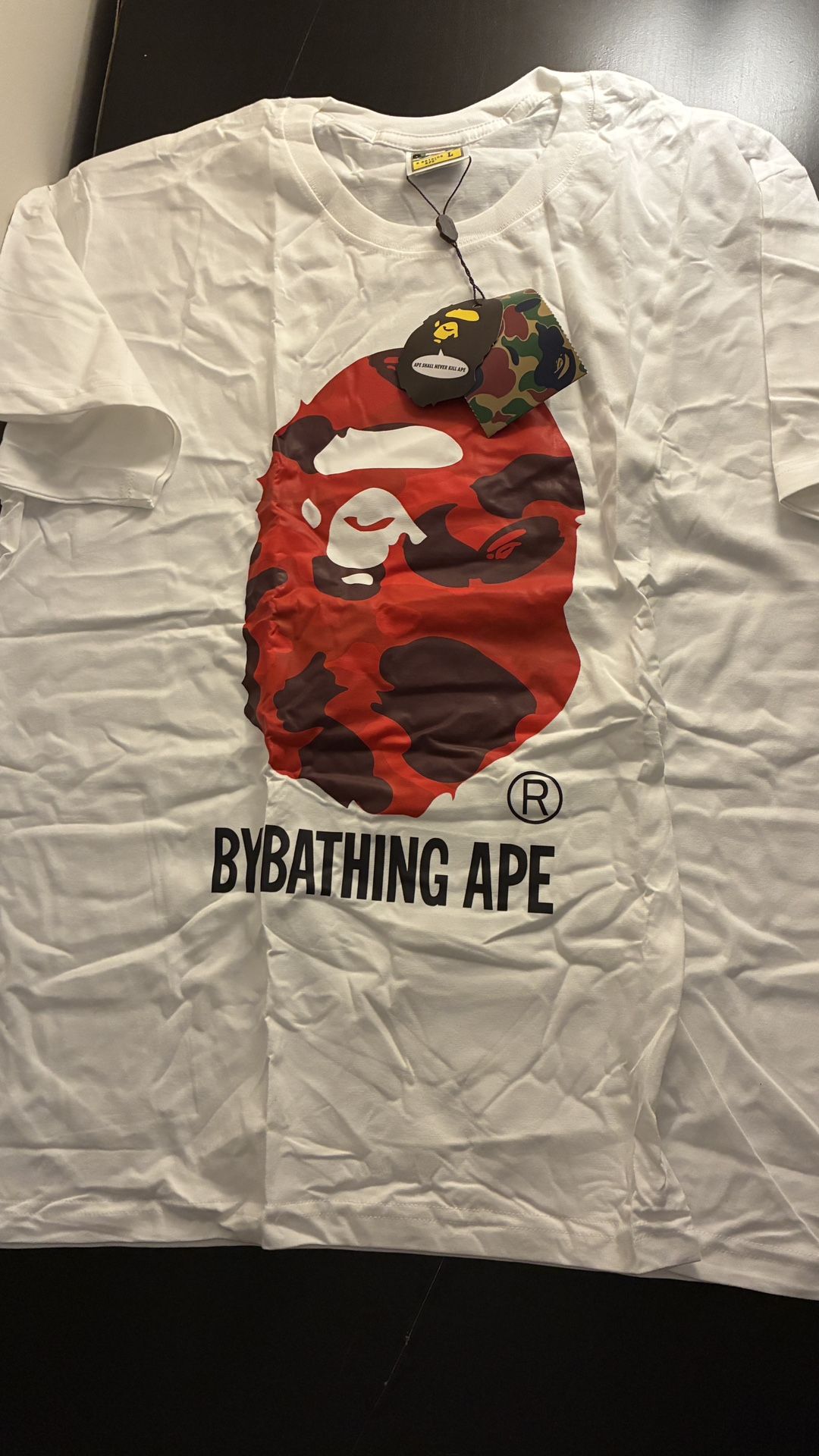 Bape Tee Red/White