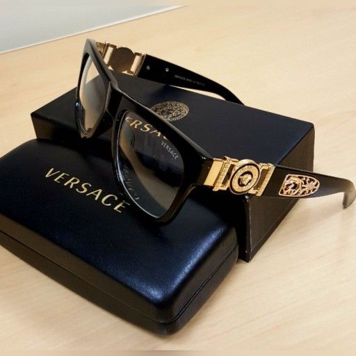 Authentic Versace Medusa Gold Scorpion Clear Eyeglasses