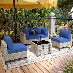 Patio Sectional Outdoor Furniture Set 5-Piece