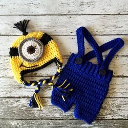 Baby Halloween Costume Crochet Baby Minion Costume Set Disney Baby