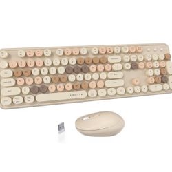 Colorful Computer Wireless Keyboards Mouse Combo