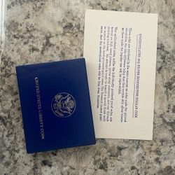 Uncirculated United States Liberty Coin With Documents