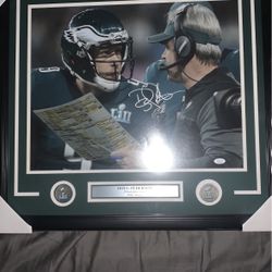 Doug Pederson Signed Superbowl Photo 16x20