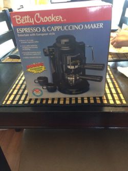 Betty Crocker espresso and cuppuccino maker