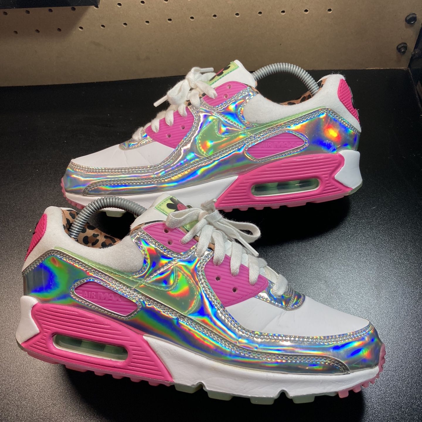 Nike Air Max 90 LX Daisy Leopard Iridescent Sneakers CQ2559