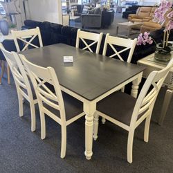 Dining Table With 6 Chairs 