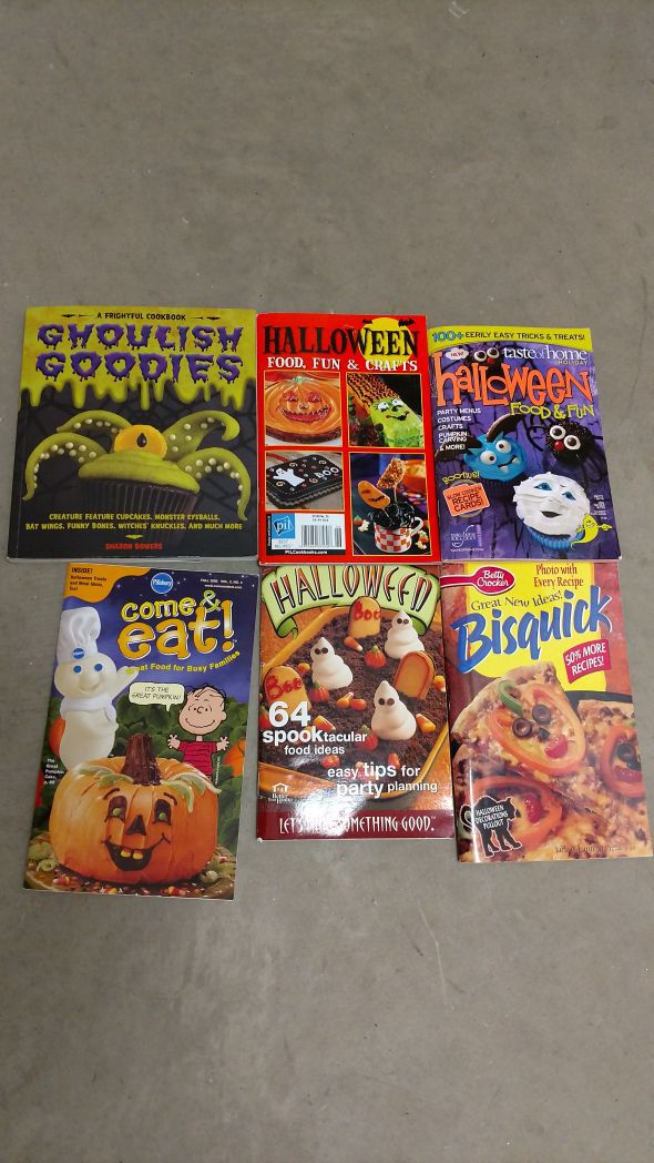 Halloween cook books (6 total)