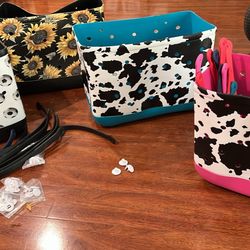 EVA Beach Tote Bag - Waterproof Washable Tip Proof Durable Open Tote Bag for the Beach Boat Pool Sports