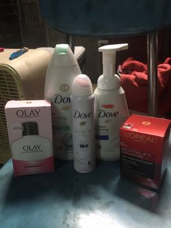 Body wash and face creams