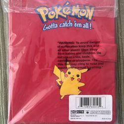 Vintage Red Pokemon Binder