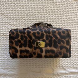 Leopard Print Makeup Brush Bag
